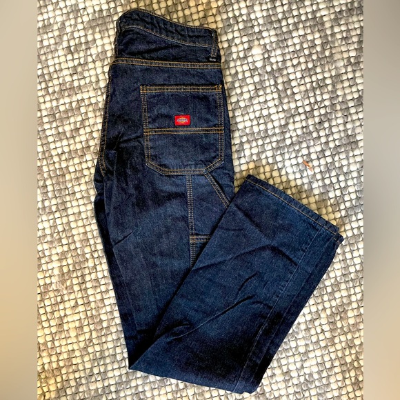 NWT Dickies dark denim carpenter jeans 6 RG - Picture 1 of 6